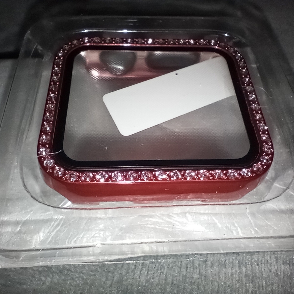 New Red Bling Apple Smartwatch Case